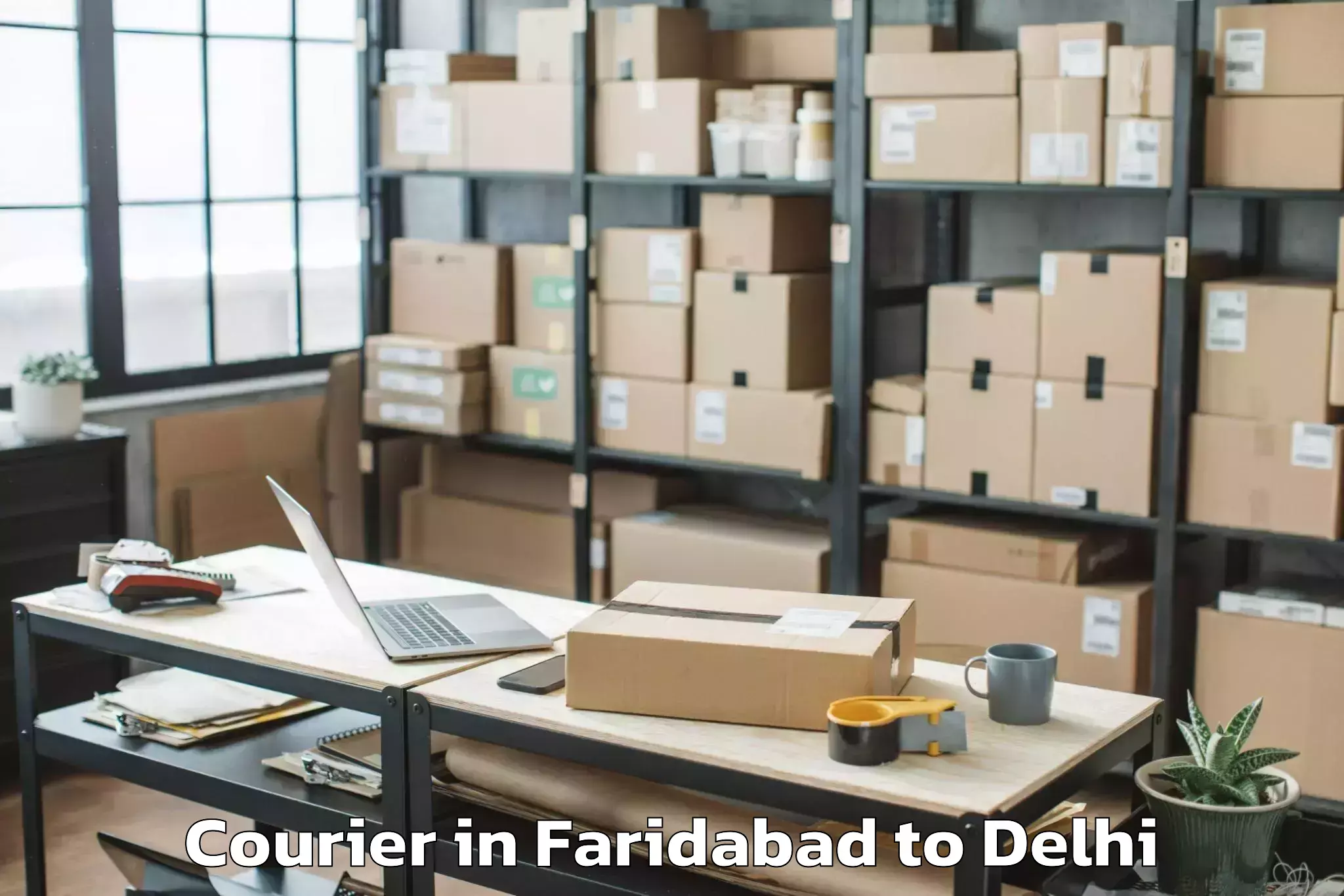 Book Faridabad to South Asian University New Del Courier Online